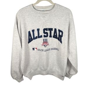 MLB Russel 1997 Vintage All-Star Game Cleveland Indians Crewneck Unisex Large